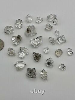 23 piece lot of Herkimer Diamond Mini Clusters, A grade, 10-26mm, 71.0g