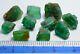 24.70 Carat Ten Pieces Natural Rough Emerald Crystals Lot (4.50 Carat 1.50 Ct)
