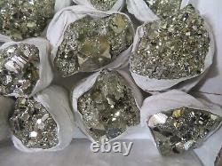 24 Piece Peruvian Pyrite Specimen Flat Huanzala Mine, Huanzala Peru