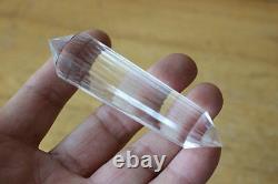 24-SIDES 9 Pieces NATURAL CLEAR QUARTZ CRYSTAL DT WANDS POINTS POLISHED HEALING
