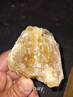 24 pieces of Calcite Natural Honey Crystal Healing flat of 9.5lbs