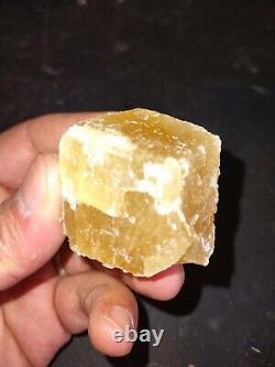 24 pieces of Calcite Natural Honey Crystal Healing flat of 9.5lbs