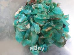 250 Grams Andean Blue Opal Rough Natural Stone High Grade Peru160 Pieces Aaa+