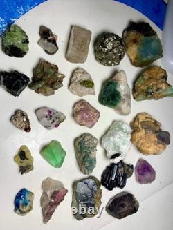25 pieces Natural Mix Crystal Specimen from Afghanistan