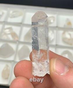 26 Piece High Grade Arkansas Quartz Wholesale Flat, Med/Large Single Points and