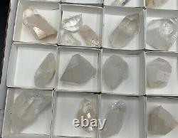 26 Piece High Grade Arkansas Quartz Wholesale Flat, Med/Large Single Points and