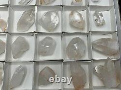 26 Piece High Grade Arkansas Quartz Wholesale Flat, Med/Large Single Points and