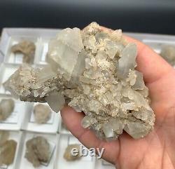 26 Piece High Grade Herkimer Calcite Wholesale Flat, One Enhydro Herkimer, Aweso