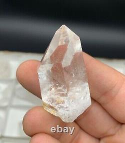 27 Piece High Grade Arkansas Quartz Wholesale Flat, Floaters, Self Healed, Doubl