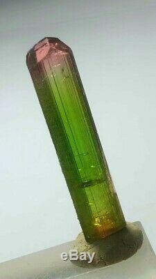 27 cts amazing bi color tourmaline facet grade piece