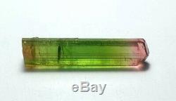 27 cts amazing bi color tourmaline facet grade piece