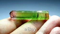 27 cts amazing bi color tourmaline facet grade piece