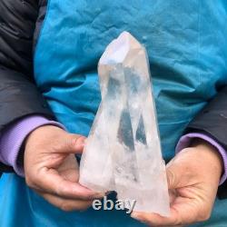 2Pieces 1980g Clear White Quartz Crystal Cluster Rough Specimen Healing 2977