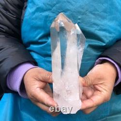 2Pieces 1980g Clear White Quartz Crystal Cluster Rough Specimen Healing 2977