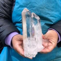 2Pieces 1980g Clear White Quartz Crystal Cluster Rough Specimen Healing 2977