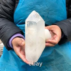 2Pieces 2960G Clear White Quartz Crystal Cluster Rough Specimen Healing 2883