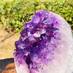 2Pieces 3.58LB Natural Beautiful Uruguayan Amethyst Quartz Crystal Healing 3230