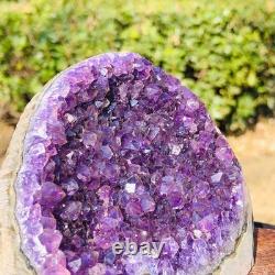 2Pieces 3.58LB Natural Beautiful Uruguayan Amethyst Quartz Crystal Healing 3230