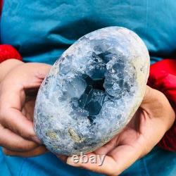 2Pieces 4.95LB natural blue crystal cave quartz crystal mineral specimens 3253