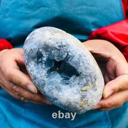 2Pieces 4.95LB natural blue crystal cave quartz crystal mineral specimens 3253