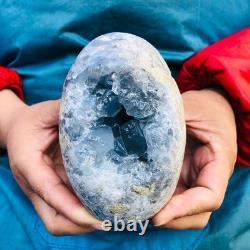 2Pieces 4.95LB natural blue crystal cave quartz crystal mineral specimens 3253