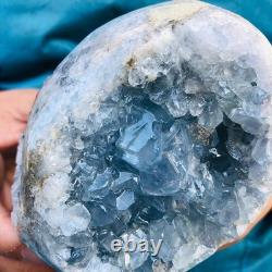 2Pieces 4.95LB natural blue crystal cave quartz crystal mineral specimens 3253