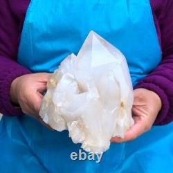 2Pieces 6.73LB Natural Clear Quartz Cluster Crystal Cluster Mineral Specimen 425