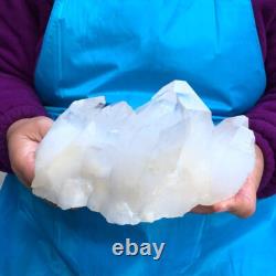 2Pieces 6.73LB Natural Clear Quartz Cluster Crystal Cluster Mineral Specimen 425