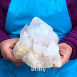 2Pieces 6.73LB Natural Clear Quartz Cluster Crystal Cluster Mineral Specimen 425