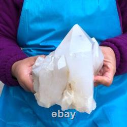 2Pieces 6.73LB Natural Clear Quartz Cluster Crystal Cluster Mineral Specimen 425