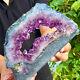 2.07lb Amazing Large And Thick Natural Amethyst Hole Piece F549