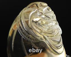 2.6 Citrine Carved Crystal Handle piece, Crystal Healing