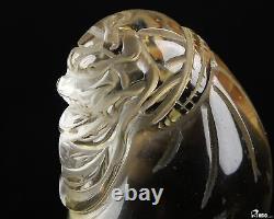 2.6 Citrine Carved Crystal Handle piece, Crystal Healing