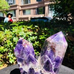 2 Pieces 1880g Natural Dreamy Purple Crystal Multi Pointed Pillars Healing 1165