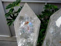 2 Pieces 25.06lb NATURAL CLEAR quartz crystal point healing