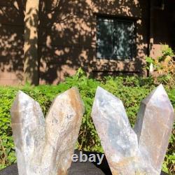 2 Pieces 4.77LB Natural Ocean Jasper column multiple pointed quartz crystal 1181