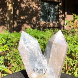 2 Pieces 4.77LB Natural Ocean Jasper column multiple pointed quartz crystal 1181