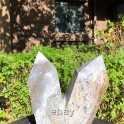 2 Pieces 4.77LB Natural Ocean Jasper column multiple pointed quartz crystal 1181