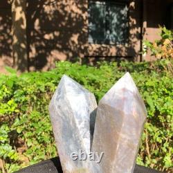 2 Pieces 4.77LB Natural Ocean Jasper column multiple pointed quartz crystal 1181