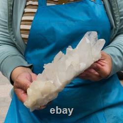 2 Pieces 4.79LB Natural Transparent White Quartz Crystal Cluster Specimen 1462