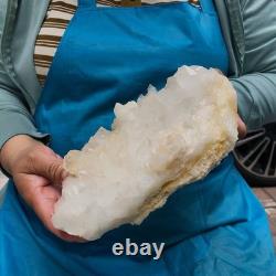 2 Pieces 4.79LB Natural Transparent White Quartz Crystal Cluster Specimen 1462