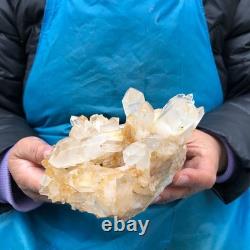 2 Pieces 4.9LB Natural Clear Quartz Crystal Cluster Mineral Specimen 2885