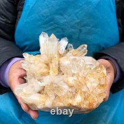 2 Pieces 4.9LB Natural Clear Quartz Crystal Cluster Mineral Specimen 2885