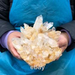 2 Pieces 4.9LB Natural Clear Quartz Crystal Cluster Mineral Specimen 2885