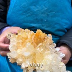 2 Pieces 4.9LB Natural Clear Quartz Crystal Cluster Mineral Specimen 2885