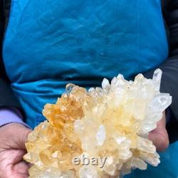 2 Pieces 4.9LB Natural Clear Quartz Crystal Cluster Mineral Specimen 2885