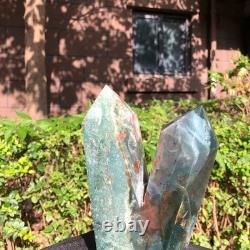 2 Pieces 5.14LB Natural Ocean Jasper column multiple pointed quartz crystal 1180