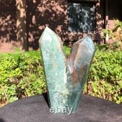 2 Pieces 5.14LB Natural Ocean Jasper column multiple pointed quartz crystal 1180