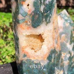 2 Pieces 5.36LB Natural Ocean Jasper column multiple pointed quartz crystal 1182