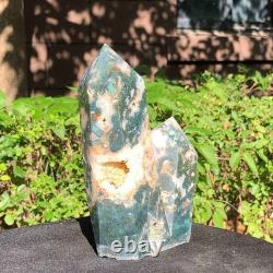 2 Pieces 5.36LB Natural Ocean Jasper column multiple pointed quartz crystal 1182